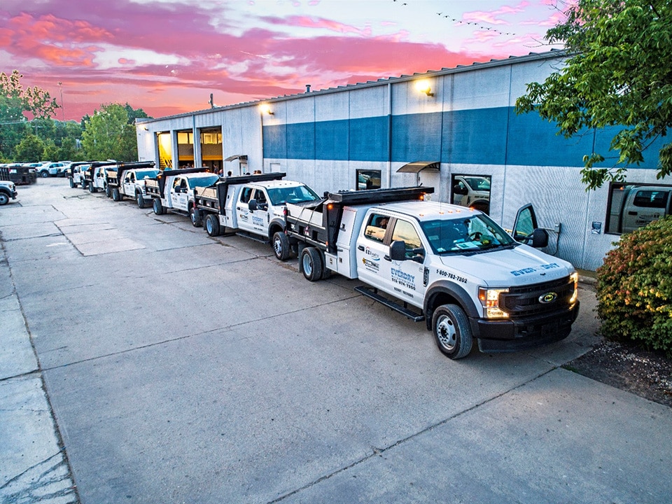 EverDry Waterproofing of Cincinnati trucks